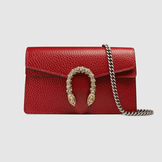 Dionysus leather super mini bag Hibiscus Red Leather - image 1