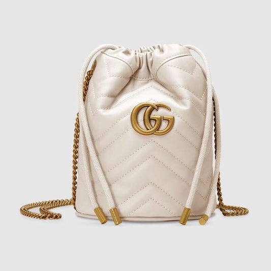 GG Marmont mini bucket bag White leather - image 1